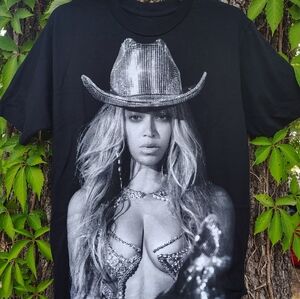 BEYONCE WORLD TOUR LN SZ M COWBOY COUNTRY WORN 1X LN